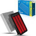 PHILTOP Engine and Cabin Air Filter Kit for Honda CR-V 2017-2022 1.5L, Civic 2016-2021 1.5L, Replace# CA12050 CF11182 Car Accessories Filter