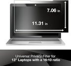 3M Notebook Privacy Filter, 13", Transparent (PFNAP002)