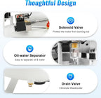 750W 40L Dental Medical Oil-Free Air Compressor, 115PSI 165L/min All-Copper Motor Portable Silent Oil-Free Air Compressor Detachable Air Compressor For Dental Equipment Spray Guns Nail Guns