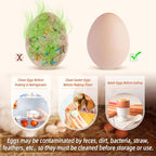 Egg Brush Cleaner, Egg Scrubber Tool for Fresh Eggs, Egg Washer Cleaner Scrubber, Easter Gifts Creative Chicken Shape Egg Wash Brush Silicone Washing Egg Tool - Khaki