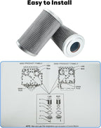 Transmission Filter Kit Fits for Allison 3000-4000, 6 Inch Includes Gaskets and O-Rings, Replace 29548988 29558118 29558329 P560971