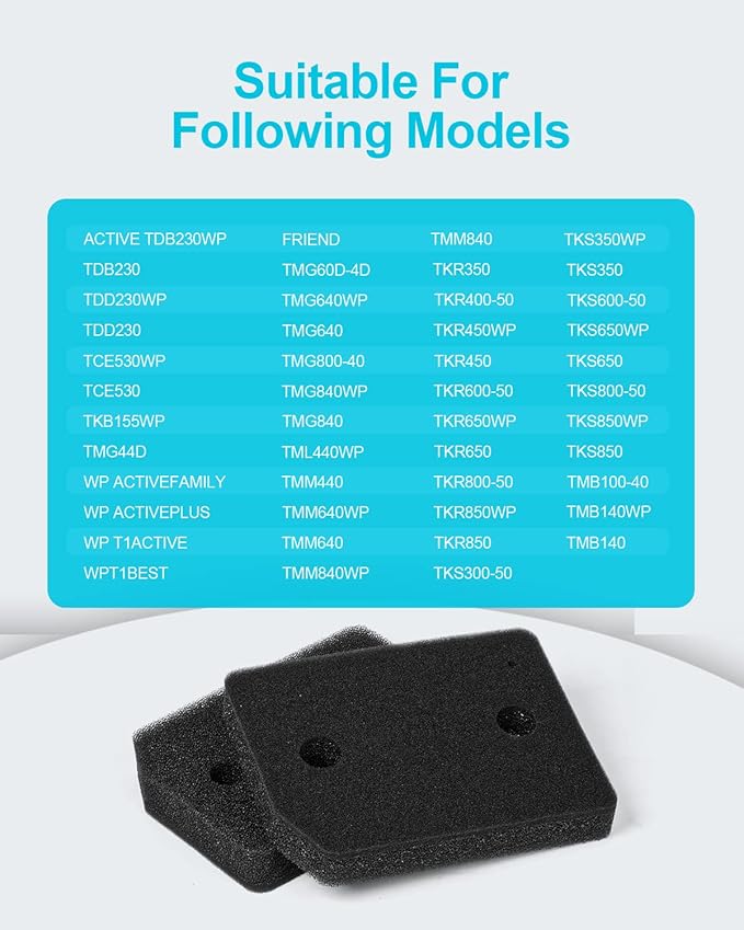 9164761 Foam Filter Replacement for All Miele T1 Heat Pump Tumble Dryers TMB540WP TKS850WP TKG840WP TKS650WP TKB150WP TKG450WP TCJ680WP TCE520WP Parts (2)