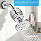 20 Stage Shower Filter, Powerful Shower Head Water Filter for Hard Water, Showerhead Filters to Remove Chlorine Toxic Chemicals & Improve Water Efficiently, Good for Health, Easy to Install