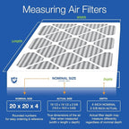 Nordic Pure 20x20x4 (Actual Size: 19 1/2 x 19 1/2 x 3 5/8) Pleated Air Filter MERV 12 Pleated + Carbon 1 Pack