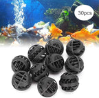 Plastic Biochemical Filter Balls, 30PCS, Durable & Recyclable, for Freshwater and Seawater Aquarium Fish Tanks Biofiltration