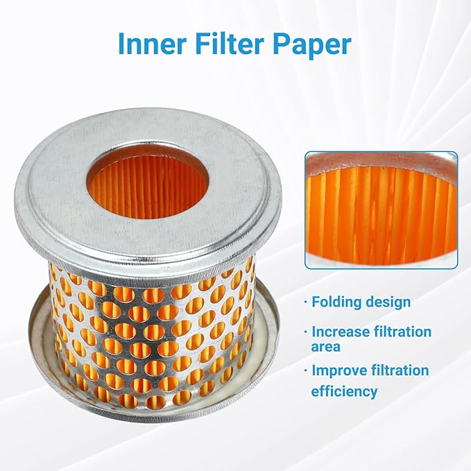 212cc Air Filter Kit Compatible with Predator 212 Gas Powered Engine Pressure Washer Onewash 6602 6590 6470 6924 3100Psi 2500Psi 3600Psi Speedwash 0J88870129 Accessories Parts 2 Pack