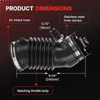 17228-5J6-A00 Air Cleaner Intake Hose Tube for 14-16 Acura MDX /16-22 Honda Pilot/Ridgeline/Odyssey/Passport Replaces# 172285J6A00 W0159-N914242 17228-5J6-A10(17228-5J6-A00)