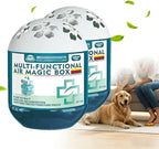 Indoor Air Purification Dust Removal Magic Box, 120g Multi Functional Air Magic Box Dust Cleaner, Automatic Dust-Sucking and Plant-Based, No Electricity & Noise, Ues For Any Room, Day And Night (2PCS)