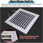Access Panel for Drywall - Aluminum Air Vent Cover, Removable with Filter, Multiple (550x550mm / 21.7x21.7in) - Perfect for Easy Installation and Maintenance