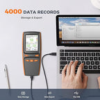 Air Quality Monitor, Indoor Air Quality Tester for CO2, TVOC, Formaldehyde, PM1.0/2.5/10, Temp & Humidity, with CO2 Alert, Data Storage, Adjustable Screen for Home, Office