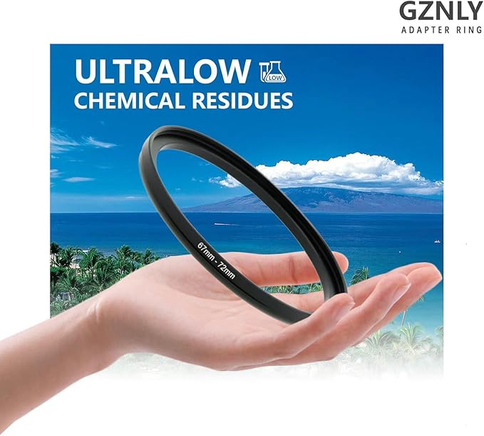 72mm to 58mm Step-up Adapter Rings Filter Adapter Black Metal Step Down Filter Ring Adapter Compatible with All Brand UV CPL ND Camera Lens Filter Stepping Rings (72mm-58mm)