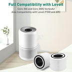 Core 300 Air Purifier Replacement Filter Compatible with LEVOIT Core 300 Air Purifier 3-in-1 H13 True HEPA Air Replacement Filter Compatible with LEVOIT Core 300,300S,P350