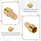 MECCANIXITY 4pcs Male Air Pneumatic Mufflers 1/2" NPT Male Sintered Bronze Muffler Air Line Fittings for Pneumatic Tool and Industrial Machinery