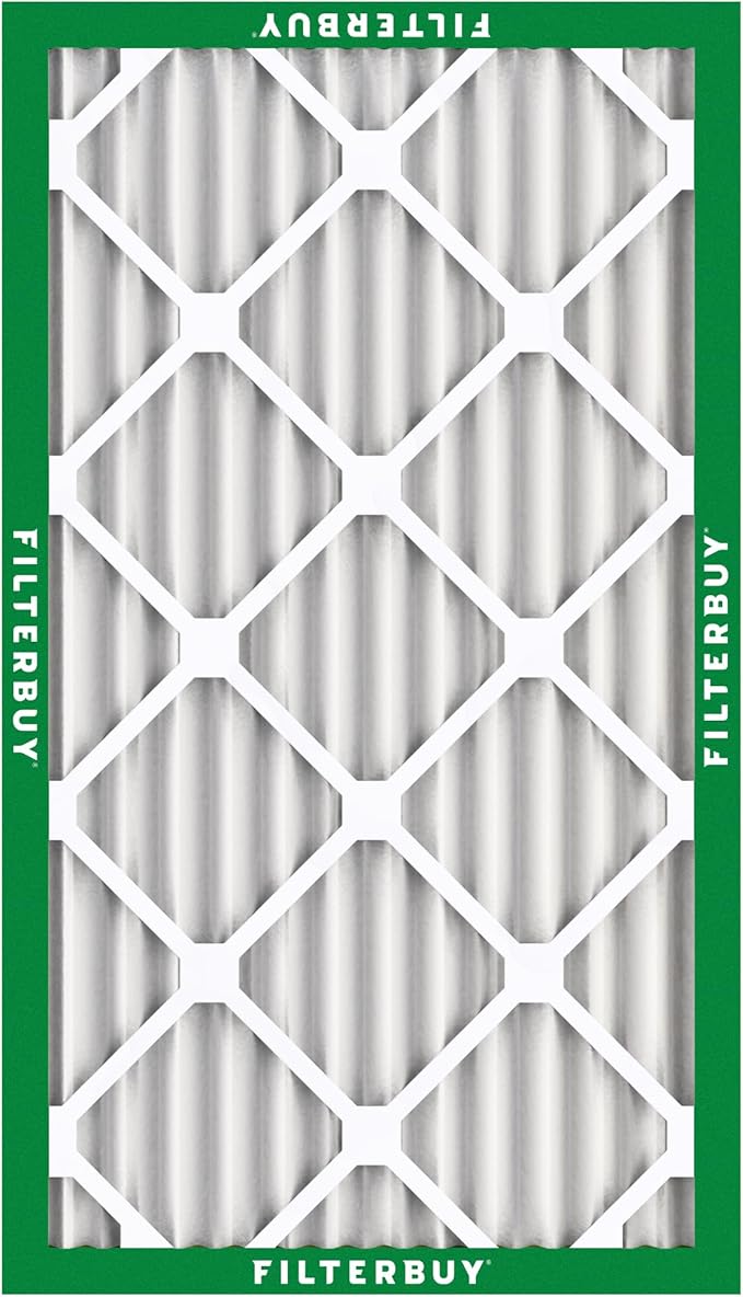 Filterbuy 20x30x2 Air Filter MERV 8 Essential Dust & Allergy Defense (5-Pack), Electrostatic Pleated HVAC AC Furnace Filters Replacement, Made in USA (Actual Size: 19.75 x 29.75 x 1.75)