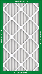 Filterbuy 12x24x2 Air Filter MERV 8 Essential Dust & Allergy Defense (5-Pack), Electrostatic Pleated HVAC AC Furnace Filters Replacement, Made in USA (Actual Size: 11.38 x 23.38 x 1.75)