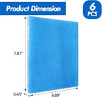 6 Pack Dryer Filter Replacement, Pre-Cut Portable Dryer Filters Compatible with FUNMAS Indoor Dryer Vent System MERV 7 Double Layer Filtration