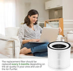 2 Pack BREEVA A1 Filter Replacement Compatible with TCL BREEVA A1/A1W Air Purifiers, Replacement part # Breeva A1F【Not Fit for TCL Breeva A1C/A2/A3/A5 Air Purifiers】