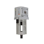 PneumaticPlus PPF4-N04B Compressed Air Particulate Filter 1/2" NPT, 5 Micron, Poly Bowl, Manual Drain, Bracket
