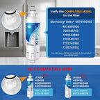 ICEPURE 4874960100 Refrigerator Water Filter Replacement for Blomberg Beko 4874960100 Water Filter, NSF/ANSI 42 certification, Reduces Chlorine Taste & Odor, 3PACK