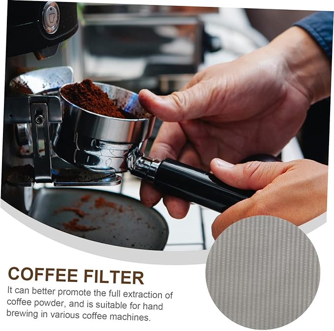 Espresso Filter Plate Stainless Filter Mesh for Optimal Extraction Easy to Clean and Install for Home Commercial Use