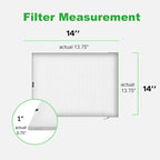 Reair 14x14x1 Air filter, Washable and Reusable Air Filter 14x14x1 for AC HVAC Furnace, MERV 8 Air Filters Machine Washable & Dryer Friendly, AC Furnace Air Filter