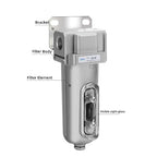 NANPU Industrial Grade Heavy Duty 3/4" NPT Activated Carbon Compressed Air Filter