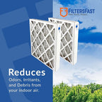 Filters Fast 28x30x2 Pleated Air Filter Merv 8, 2” AC Furnace Air Filters, Made in the USA, Actual Size 27.5x29.5x1.75 6 Pack