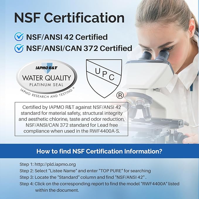 ICEPURE 4874960100 Refrigerator Water Filter Replacement for Blomberg Beko 4874960100 Water Filter, NSF/ANSI 42 certification, Reduces Chlorine Taste & Odor, 2PACK