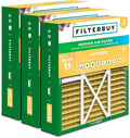 Filterbuy 16x20x5 Air Filter MERV 11 Superior Pet & Allergy Defense (3-Pack), Pleated HVAC AC Furnace Filters for Honeywell FC100A1003, Lennox X0592, and More (Actual Size: 15.75 x 19.75 x 4.38)