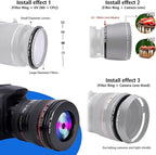 67mm Lens to 49mm Camera Lens Adapter,67mm-49mm Filter Step-Down Ring,Compatible All 49mm Filter Accessory.Made from CNC Machined