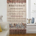 Farmhouse Sheer Curtains 84 Inch Length Brown Country Star Berry Vintage Wood Grain Chiffon Curtain for Bedroom Living Room Light Filtering Rod Pocket Window Treatments Voile Curtains Drapes