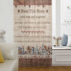 Farmhouse Sheer Curtains 84 Inch Length Brown Country Star Berry Vintage Wood Grain Chiffon Curtain for Bedroom Living Room Light Filtering Rod Pocket Window Treatments Voile Curtains Drapes