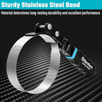 DURATECH Standard Swivel Oil Filter Wrench, Oil Filter Removal Tool, Fits Filters 3-1/4" - 3-7/8", Ideal for Car Repair Tools