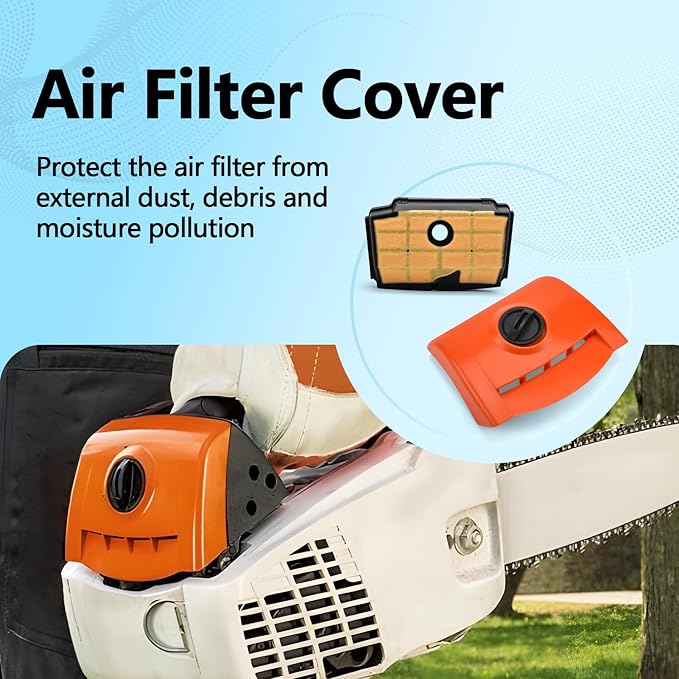 Air Filter Cover with Air Filter Compatible with Stihl MS193 MS193T MS193TC MS194 MS194T Chainsaw Replaces 1137-140-1902 1137 140 1902 11371401902