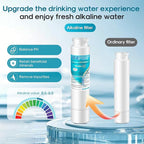 ICEPURE Alkaline RWF5800A-AL Refrigerator Water Filter Replacement for Frigidaire EPTWFU01, EWF02, Pure Source Ultra II, PureSource Ultra 2, GP006, BO022, MR022, SCWFTCTO, 4562222, Enhances PH, 1Pack