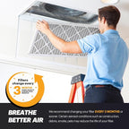 BNX TruFilter 14x24x1 Air Filter MERV 11 (4-Pack) - MADE IN USA - Allergen Defense Electrostatic Pleated Air Conditioner HVAC AC Furnace Filters for Allergies, Dust, Pet, Smoke, Allergy MPR 1200 FPR 7