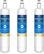 Waterdrop Plus WDP-F19C Replacement for GE® RPWFE®, RPWF (with CHIP) NSF 401 Refrigerator Water Filter, Compatible with WSG-4, GFE28GBLTS, GFE28GSKSS, PFE28KMKES, 3 Filters (Package May Vary)