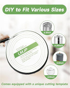 6.7 Inch Charcoal Filters for 8 Pack Kitchen Countertop Compost Bins- Extra Thick 0.4" for Longer Lasting Activated Carbon