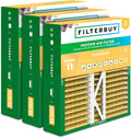 Filterbuy 16x22x5 Air Filter MERV 11 Superior Pet & Allergy Defense (3-Pack), Pleated HVAC AC Furnace Filters for Amana, Coleman, Goodman, York, and More (Actual Size: 15.38 x 21.88 x 5.25)