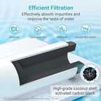 AQUA CREST LT1000PC ADQ747935 Replacement for LG® LT1000P®/PC/PCS ThinQ® Refrigerator Water Filter, LMXS28626S, LFXS26973S, MDJ64844601, ADQ74793501, ADQ74793502 and LT120F® Air Filter, 3 Combo