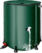 THUNDERBAY 53 Gallon Collapsible Rain Barrel, Portable Rain Barrels to Collect Rainwater from Gutter, Rainwater Collection System, Water Storage Tank Catcher Container with Filter Spigot
