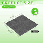Fan Replacement Filters 4 Pcs Fan Filter Foam Sponge (6" x 6" x 0.12", 50ppi) - Breathable, Soft for Air Compressors Inverter Chassis Vacuum Cleaners
