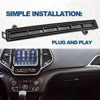 Cabin Air Filter Cover Durable HVAC Filter Replacement for Cherokee 2014-2019 2.0L 2.4L 3.2L Direct Fit OEM 68223045AB Hassle-Free Maintenance Easy Install