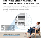 20x8 Return Air Grille(Duct Opening Size),Air Return Vent Cover,Flat Vent Cover,Rejillas De Aire Acondicionado para Casa,Return Air Grilles,Outer Dimensions:21.75"Wx9.75"H(20"W x 8"H, Duct Opening)