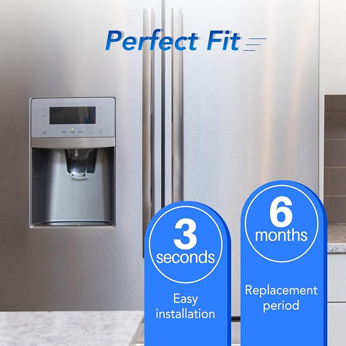 ICEPURE RFC6600A Refrigerator Water Filter Replacement for 4396841, EDR3RXD1, Everydrop® Filter 3, 4396710, Kenmore® 9030, 9083, 46-9083, 46-9030,4PACK