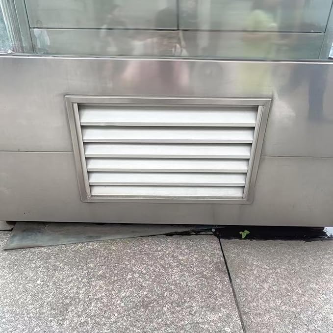 Square Stainless Steel Vent Grille with Removable Filter Mesh, Weatherproof Louver Air Return Vent Cover for Home/Shed/Garage/Roof(18x18in/46x46cm)