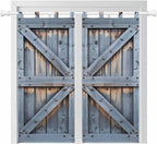Farmhouse Wood Grain Bedroom Curtains 72 Inch Length, Window Curtains Tab Top, Vintage Country Barn Gate Textured Light Filtering Window Treatments Drapes 52"x72" 2 Panel