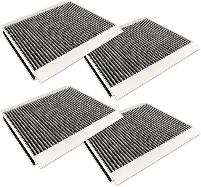 P606555 Cabin Air Filter with Activated Carbon Compatible with Truck VN 430 630 670 730 780 VNL 300 430 630 670 760 860 Replaces 20435801,PA4681,AF26405,PA10187,49084(set of 4)