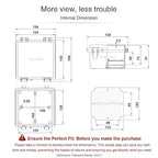QILIPSU Waterproof Junction Box IP67 Outdoor Plastic Electrical Project Enclosure Weatherproof with Mounting Plate, Wall Brackets, Hinged Clear Cover 5.9"x5.9"x3.5" CC