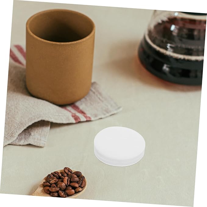KICHOUSE Efficient Espresso Extraction Paper Coffee Filters Reusable White 100pcs for Coffee Maker Espresso Filter Paper